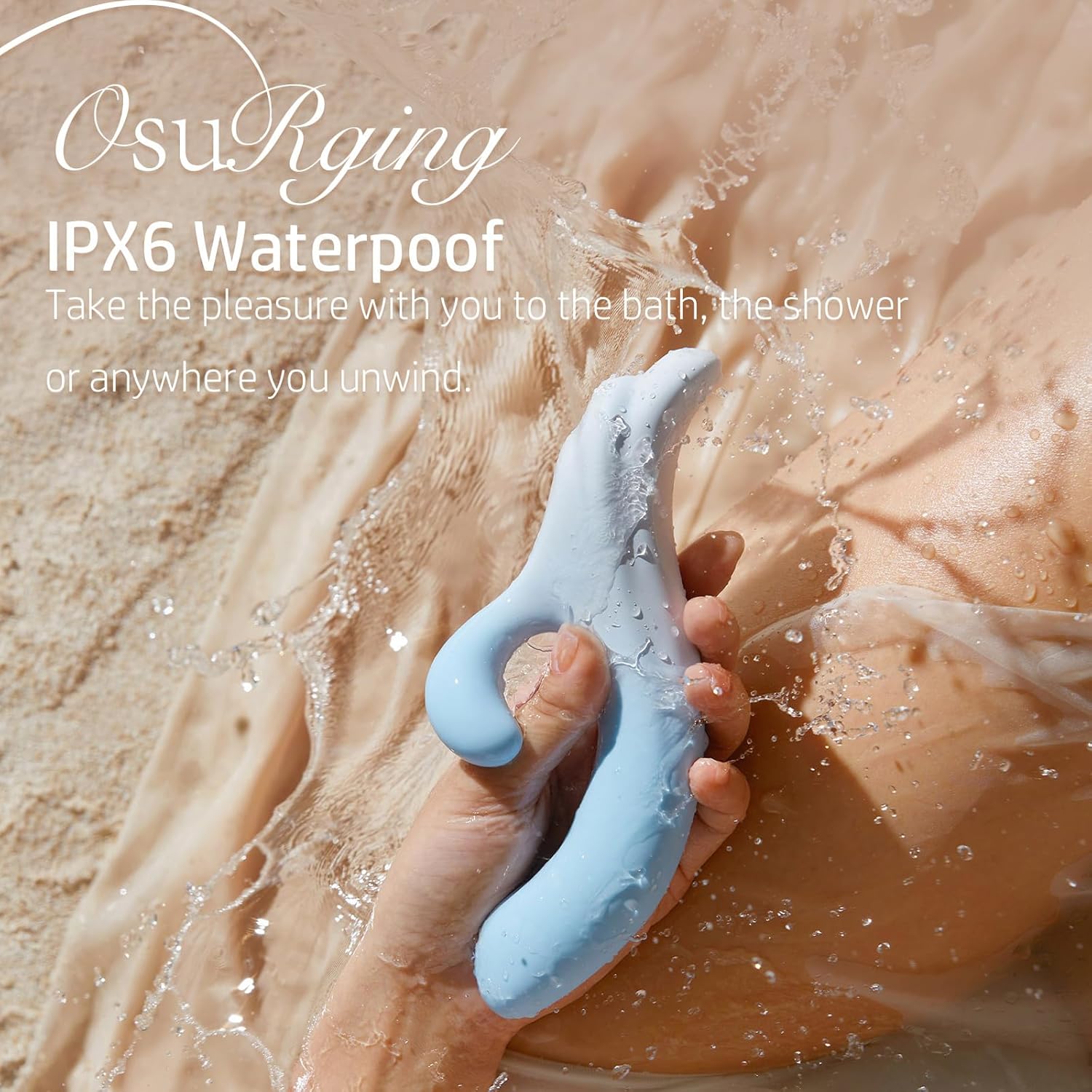 OSUGA OSURGING Rabbit Vibrator, G Spot Thruster with Clitoral Vibe Dual Stimulation, Internal Thrusting Dildo, 16 Pleasure Modes, Female Sex Toy Adult Toys for Women, Quiet Travel Lock, Discreet Pack