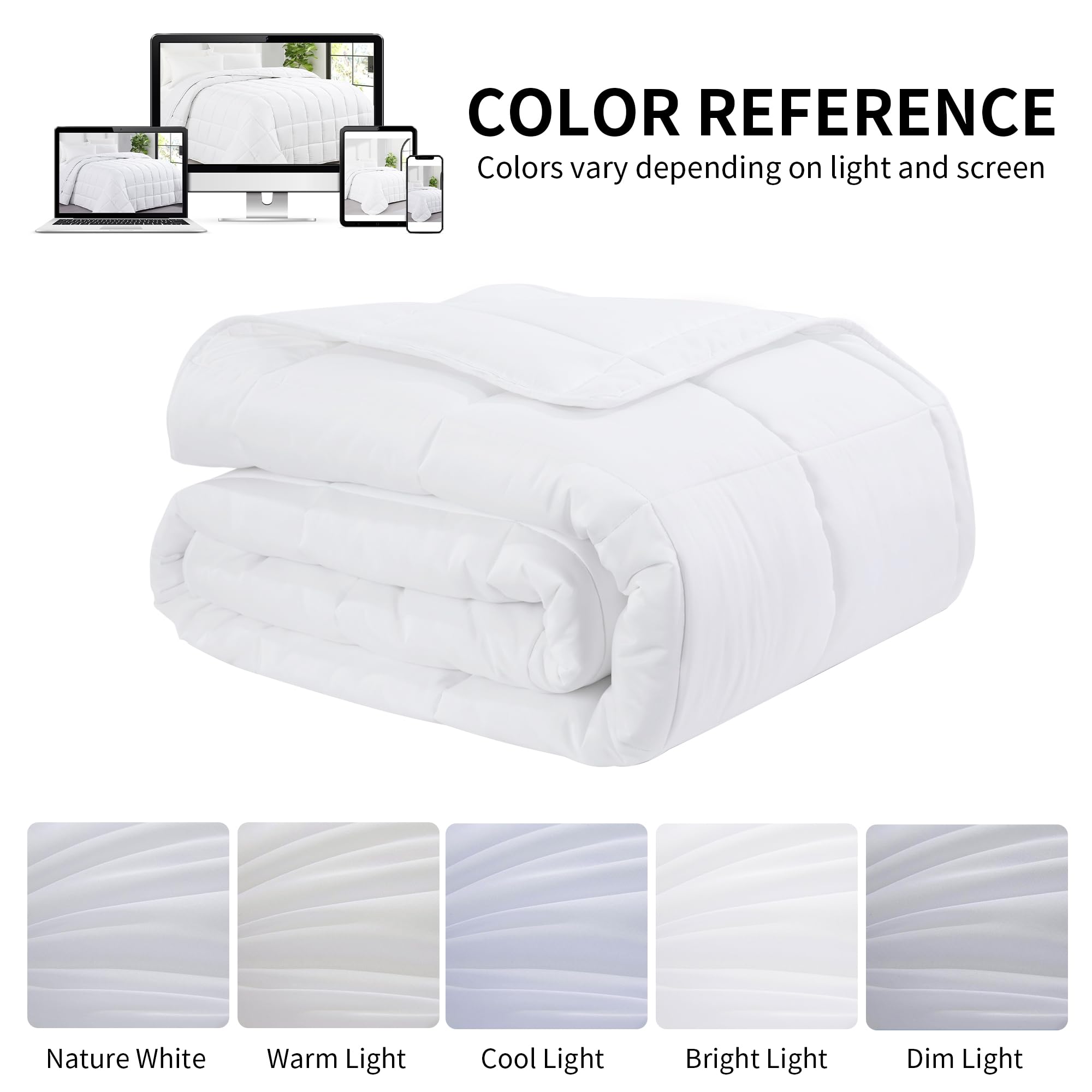 Amazon｜HOMBYS オーバーサイズ キングサイズ 掛け布団 136 x