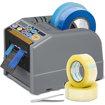 Automatic Tape Dispenser Improved Automatic Electric Tape Dispenser with Silicone Gear for Tape Width 6-60 mm Length 999 mm Max Electric Tape Cutter for Office