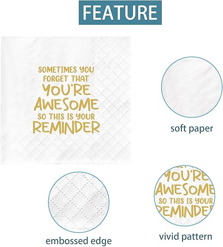 Miniatura 3 de Joyiou Servilletas de regalo de agradecimiento, regalos inspiradores para mujeres, hombres, compañeros de trabajo, suministros de regalo de fiesta