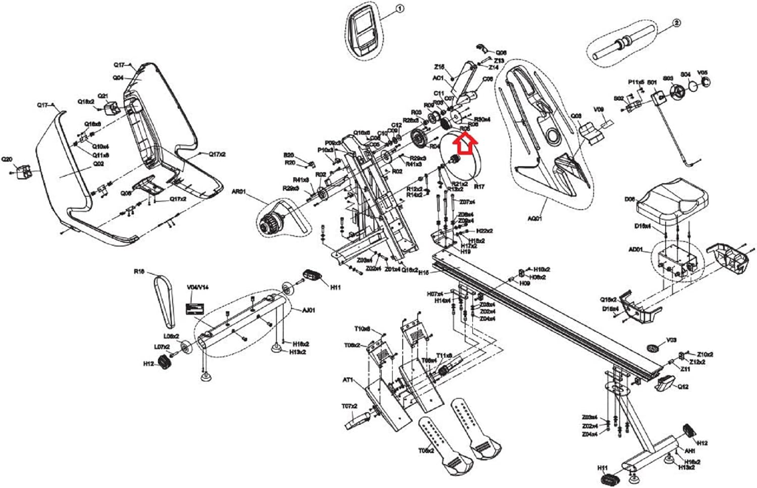 Constant Force Recoil Spring 005465-00 Works with HZ Fitness Oxford Rower