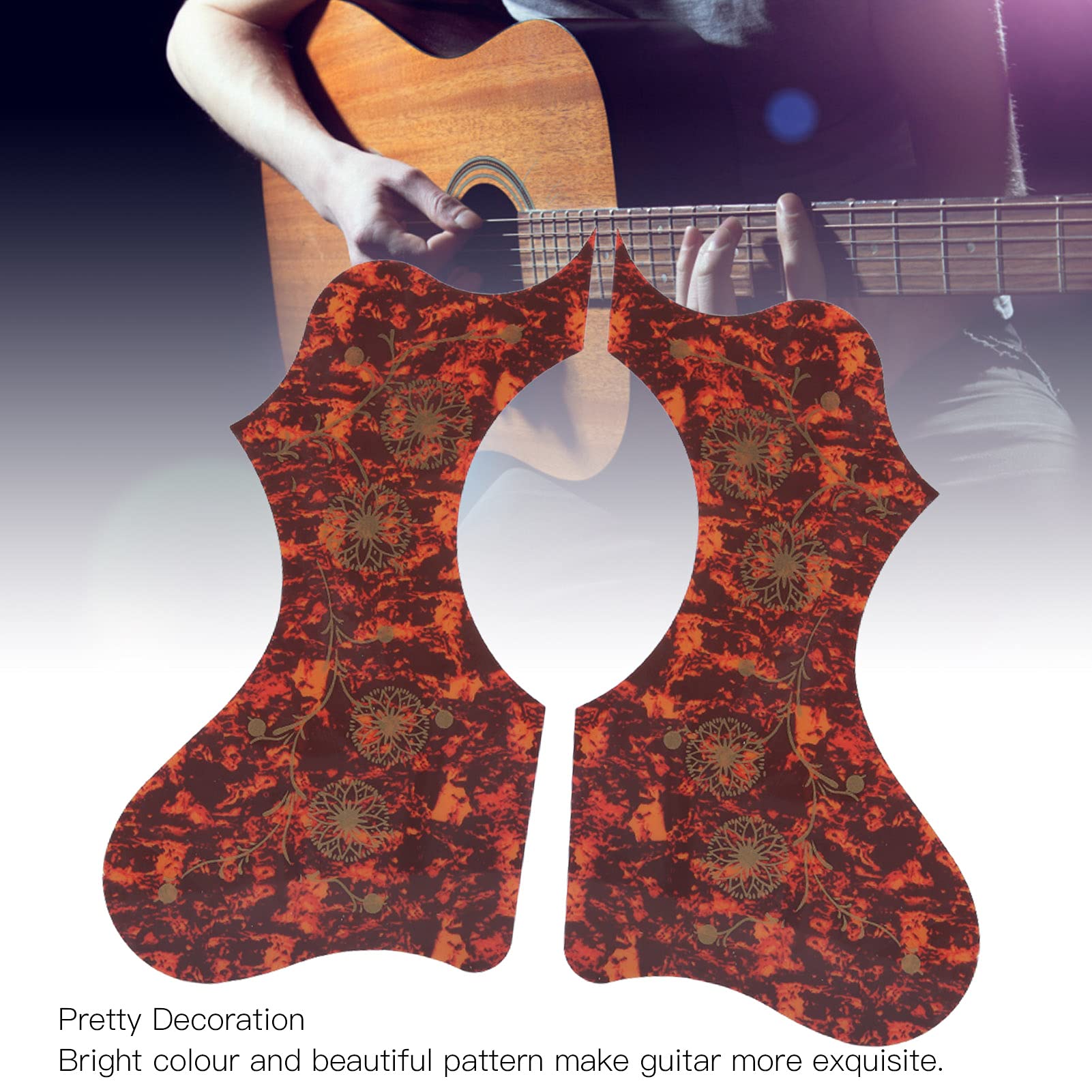 Set 2 Battipenna Per Chitarra Acustica | Forma A Virgola | PVC Auto-adesivo - Protezione E Decorazione - Foto 11