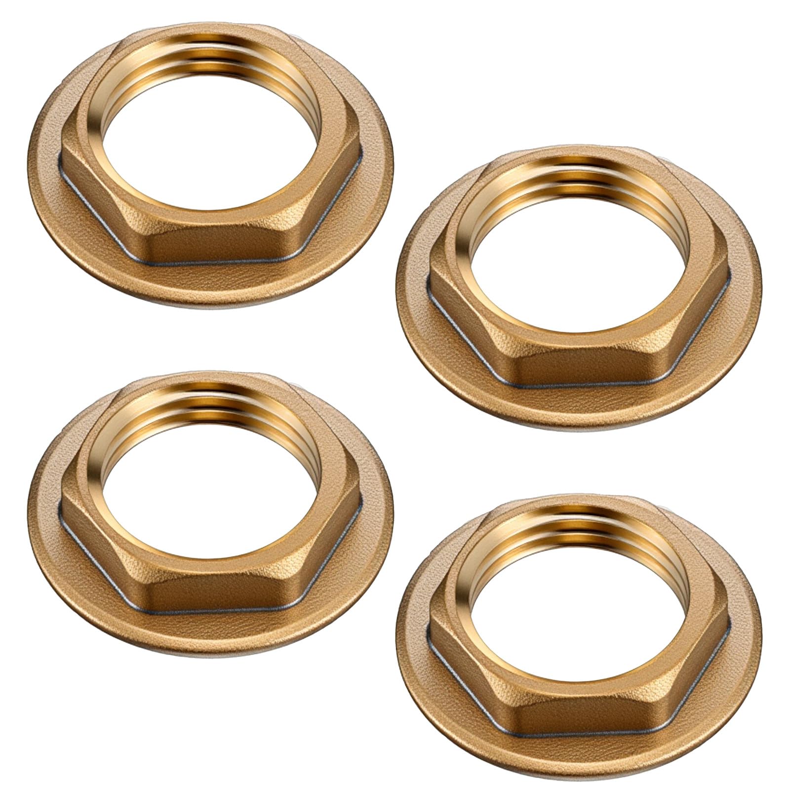 Photo 1 of Qulkws 4 Pack 1/2" Brass Lock Nuts