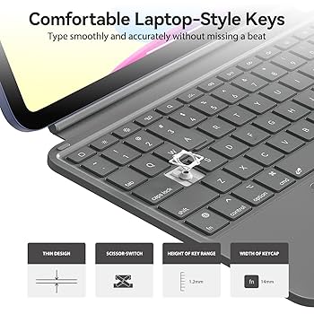 Amazon.com: Touch iPad 10th Generation Case with Keyboard