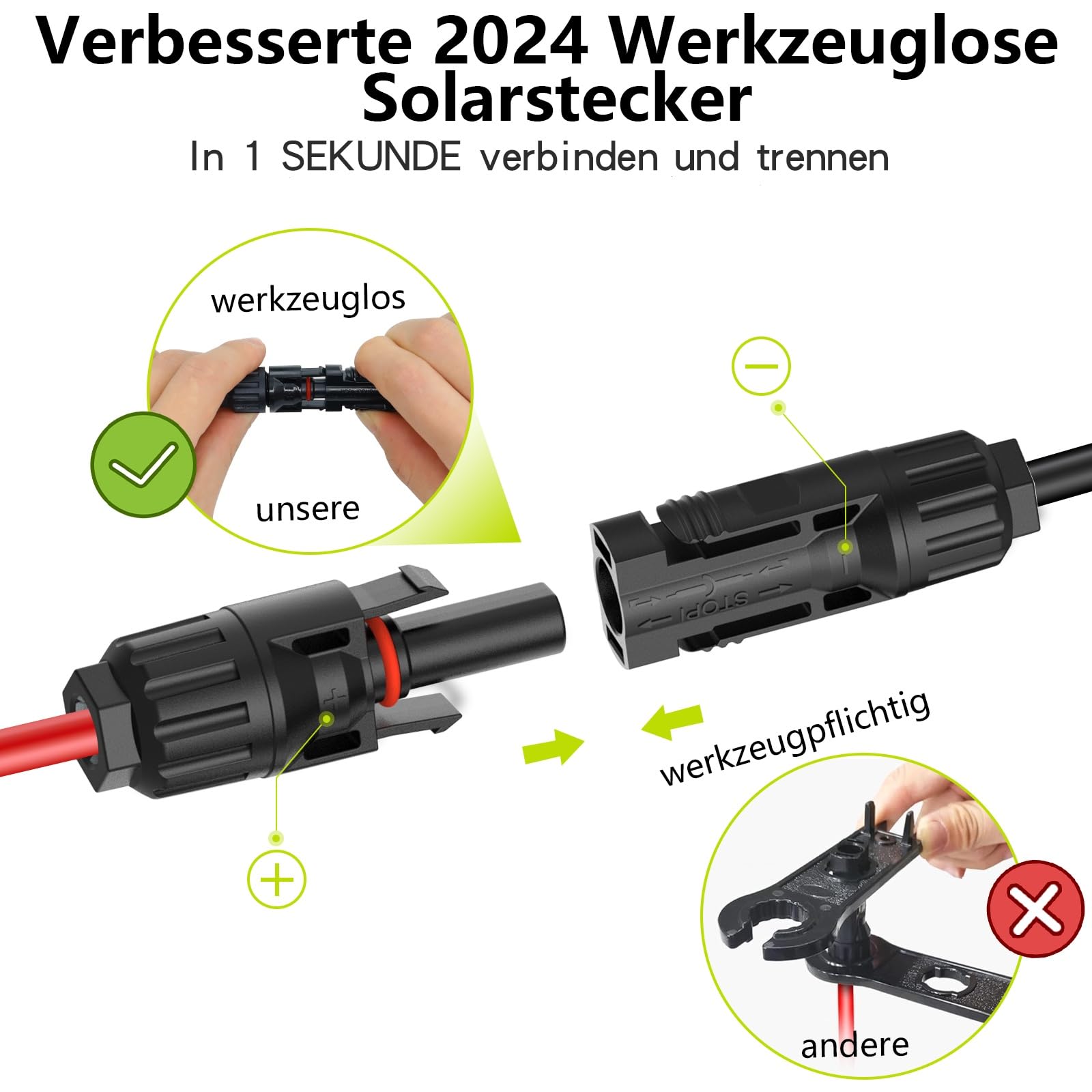 Connettori A Y Per Pannelli Solari - Cavo 6mm², IP67, Per Impianti Fotovoltaici - Foto 7