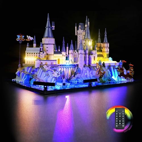 cooldac Kit de luces para Lego Harry Potter Hogwarts Castle and Grounds, iluminación LED compatible con Lego 76419 Hogwarts Castle and Grounds