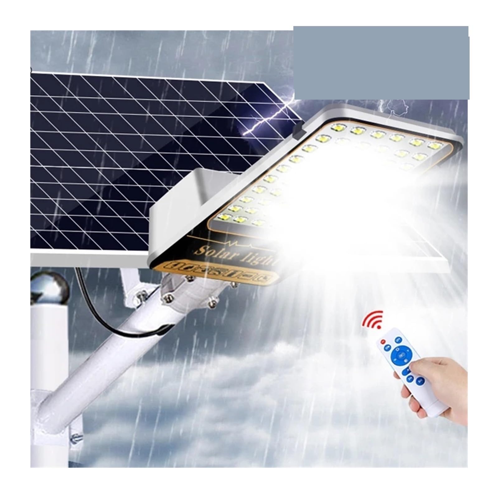 Lampa solarna zewnętrzna, 1000w dzielona słoneczna lampa uliczna zewnętrzna aluminiowa słoneczna lampa uliczna ogród światło słoneczne dom zdalnie sterowana wodoodporna kinkiet