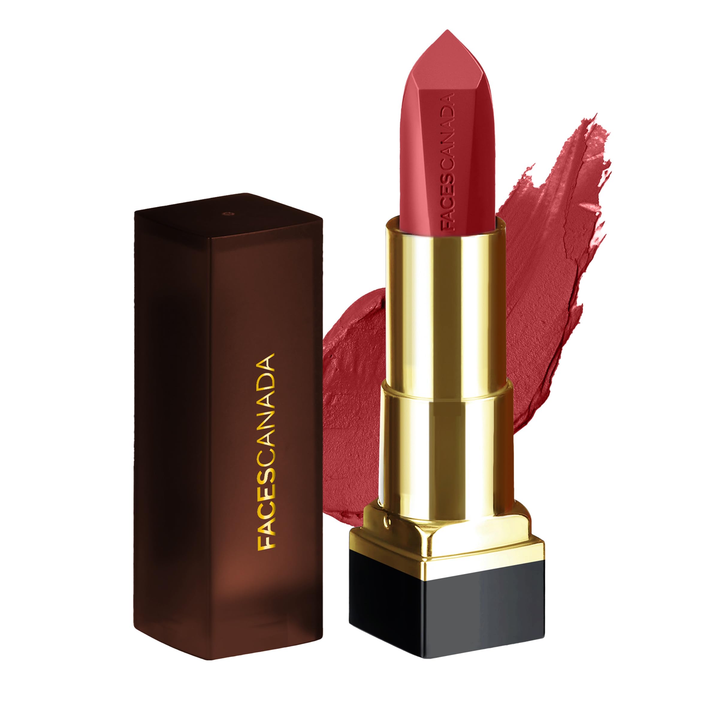 FACES CANADA Comfy Matte Creme Lipstick - Don’t You Mind, 4.2g | Long Stay | Creamy Matte Finish | Intense Color | Super Hydrating & Nourishing | Single Stroke Smooth Application