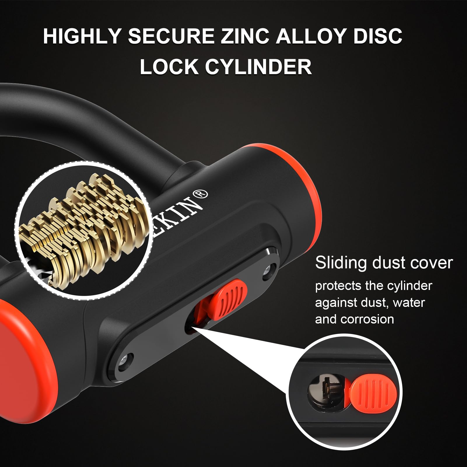 Titanker Bike Chain Lock With Keys, 3.3 Feet Security Heavy Duty Anti-Theft Bicycle Chain Locks - View #8