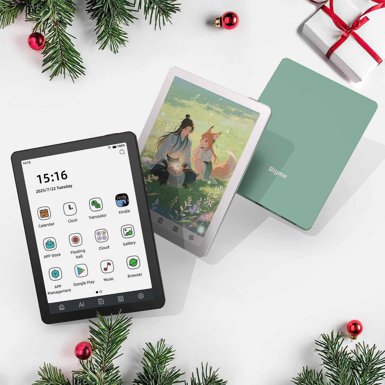 Bigme B6 Lettore ePaper a Colori da 6 Pollici con Android 14OS, 4+64GB (Bianco)