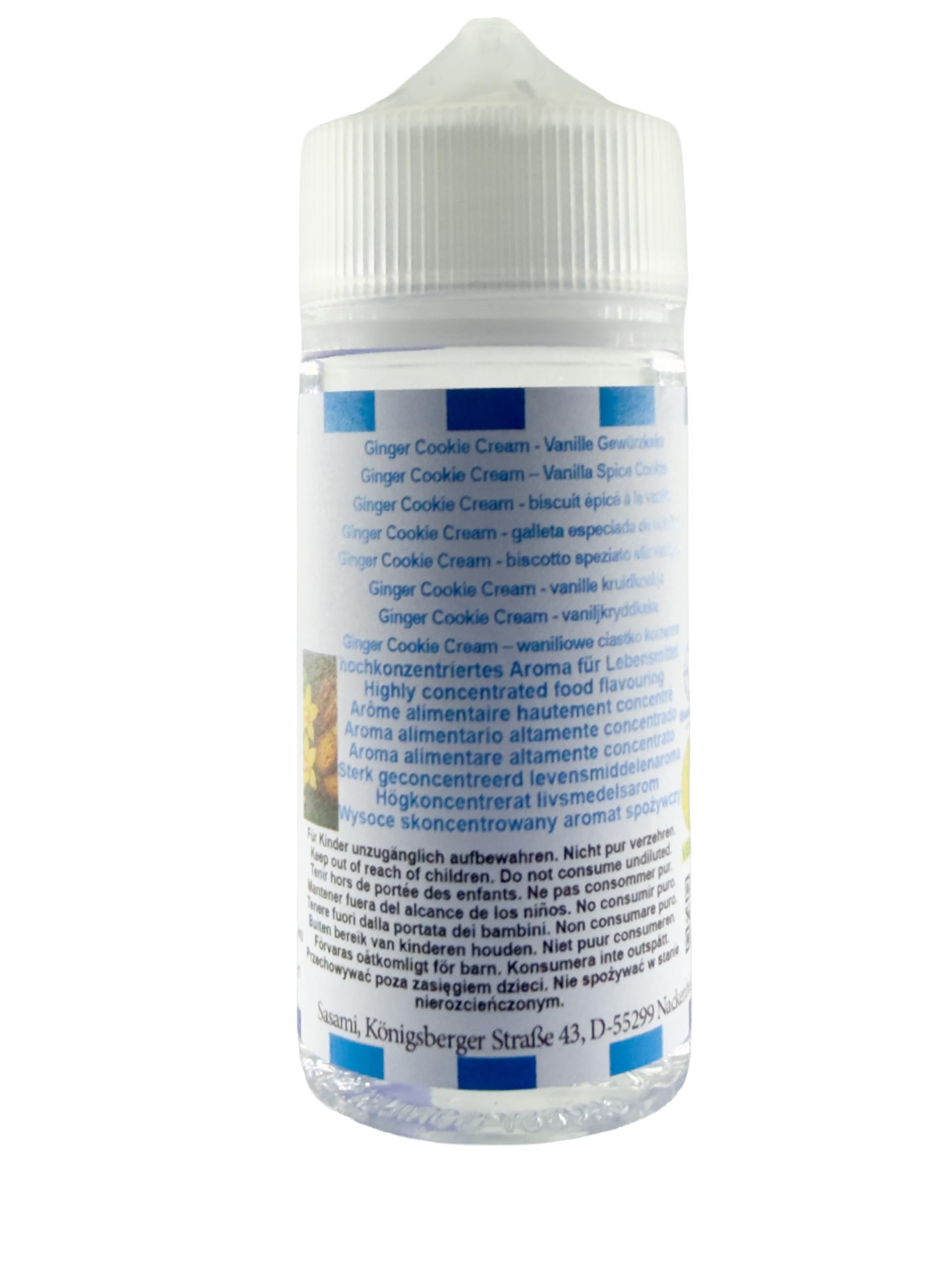 Ginger Cookie Cream – waniliowe ciastko korzenne aromat koncentrat – Wegański – Sasami – 100ml