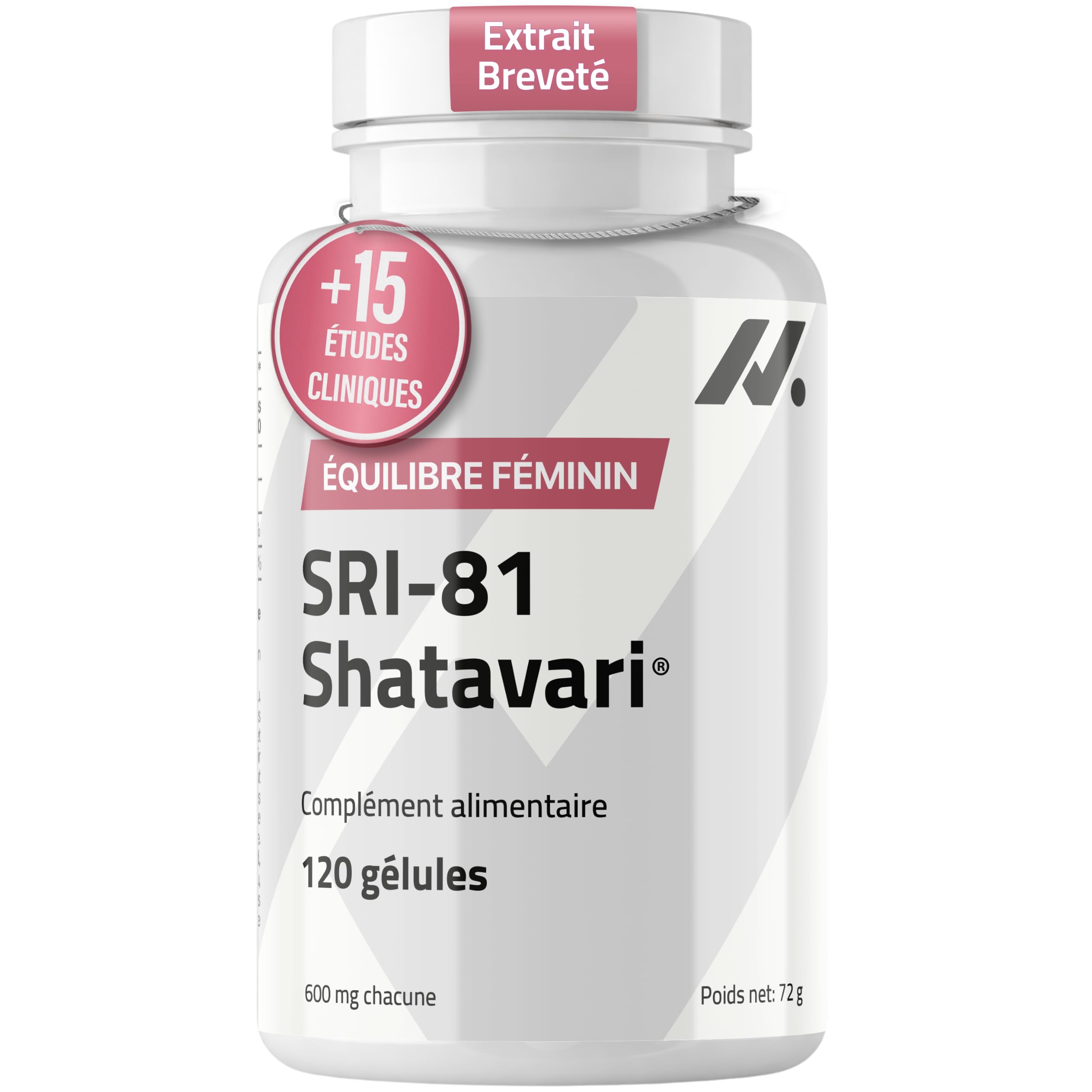 Shatavari SRI-81 Femme | Équilibre et Vitalité Féminine à Chaque Cycle | Avec Vitamine B6 et Zinc | Extrait Standardisé >10% Shatavarines HPLC | Végan Sans Gluten ni Lactose | Nyvos 120 Gélules