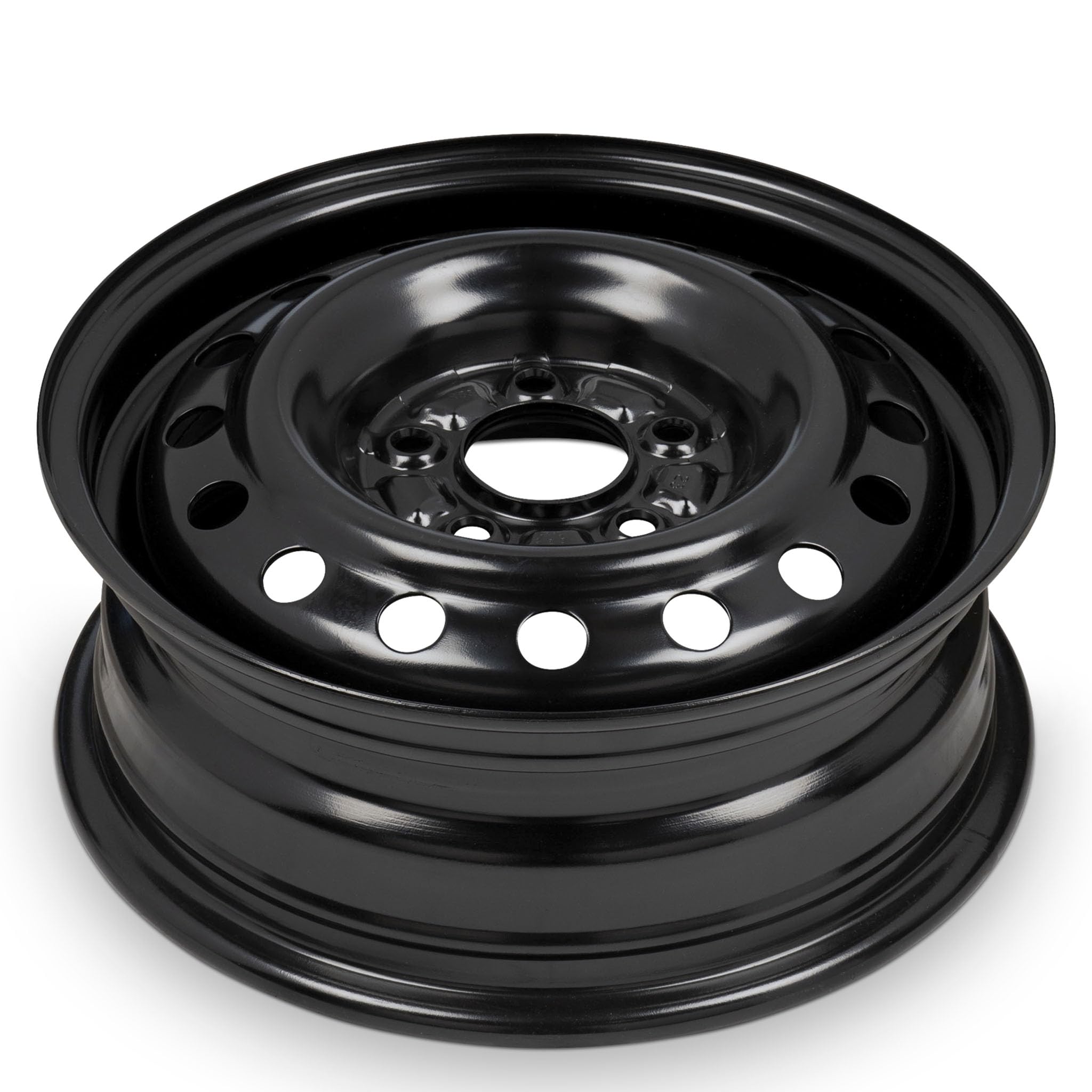 For 2007-2012 Hyundai Elantra 15 Inch Black Painted Steel Rim - OE Direct Replacement - Road Ready Car Wheel product thumbnail 4