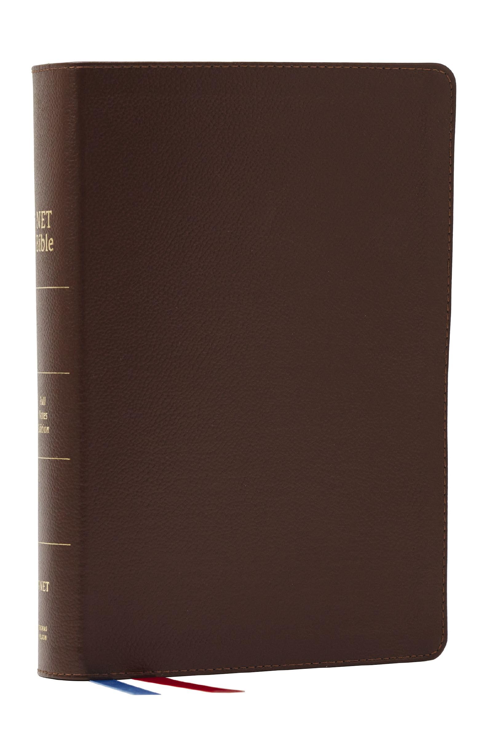 NET Bible, Full Notes Edition (NET, Brown Genuine Leather, Co... - 9781400337279