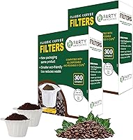 Vista 7 de PARTY BARGAINS 600 filtros de café de papel, diseño compacto, filtro de café blanco de un solo uso para cafeteras Keurig y compatible con cápsulas