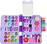 Vista 1 de Kids Makeup Set, Educational Washable Cosmetic Toy for Children and Teens, Princess Make Up Kit for Birthday, Costume Party, Holiday, School Plays