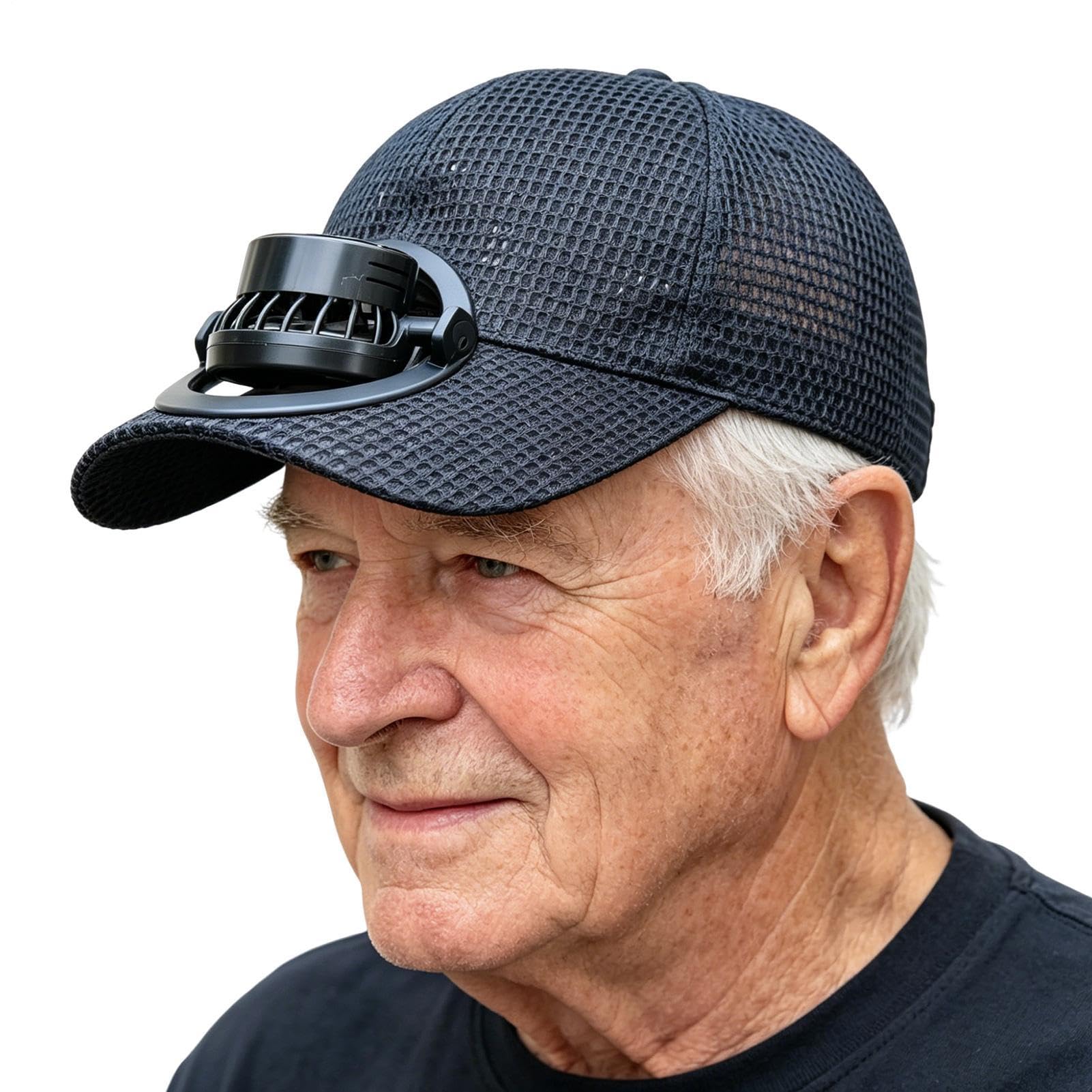 Solar-Ventilator-Hut, UV-Schutz, wiederaufladbares 3-Modi-Visier, USB-Aufladung, Angeln, Baseballmütze, für Männer, Frauen, Ehemann, Outdoor, Alltag, Reisen, Wandern, Camping, Gartenarbeit, Strand