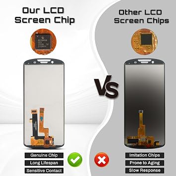 LCD Screen Replacement for Zebra TC53 TC58 TC73 TC78 - LCD Touch Display Digitizer Assembly Compatible with Handheld Android Barcode Scanners