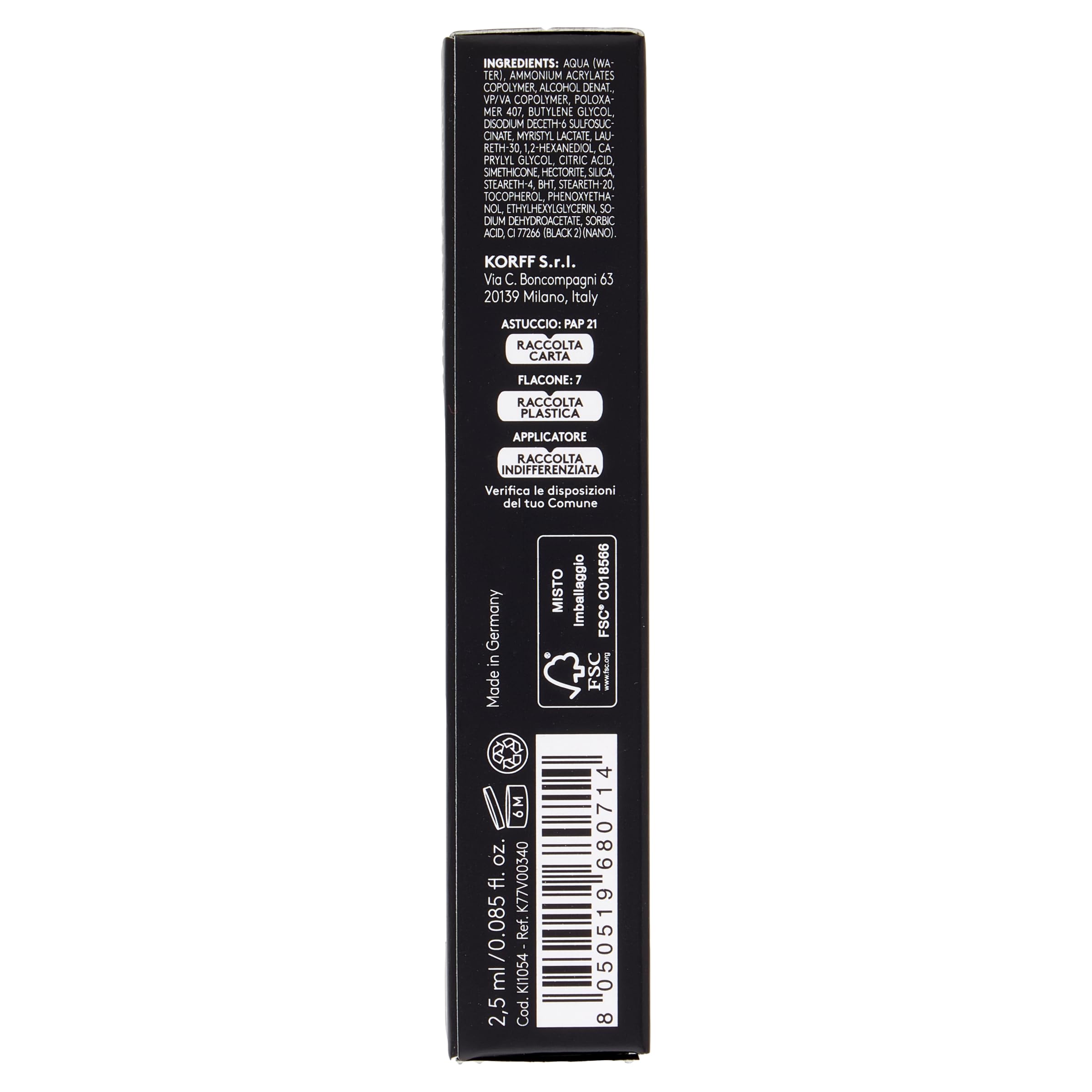 Korff Cure Make Up Eyeliner Vinile