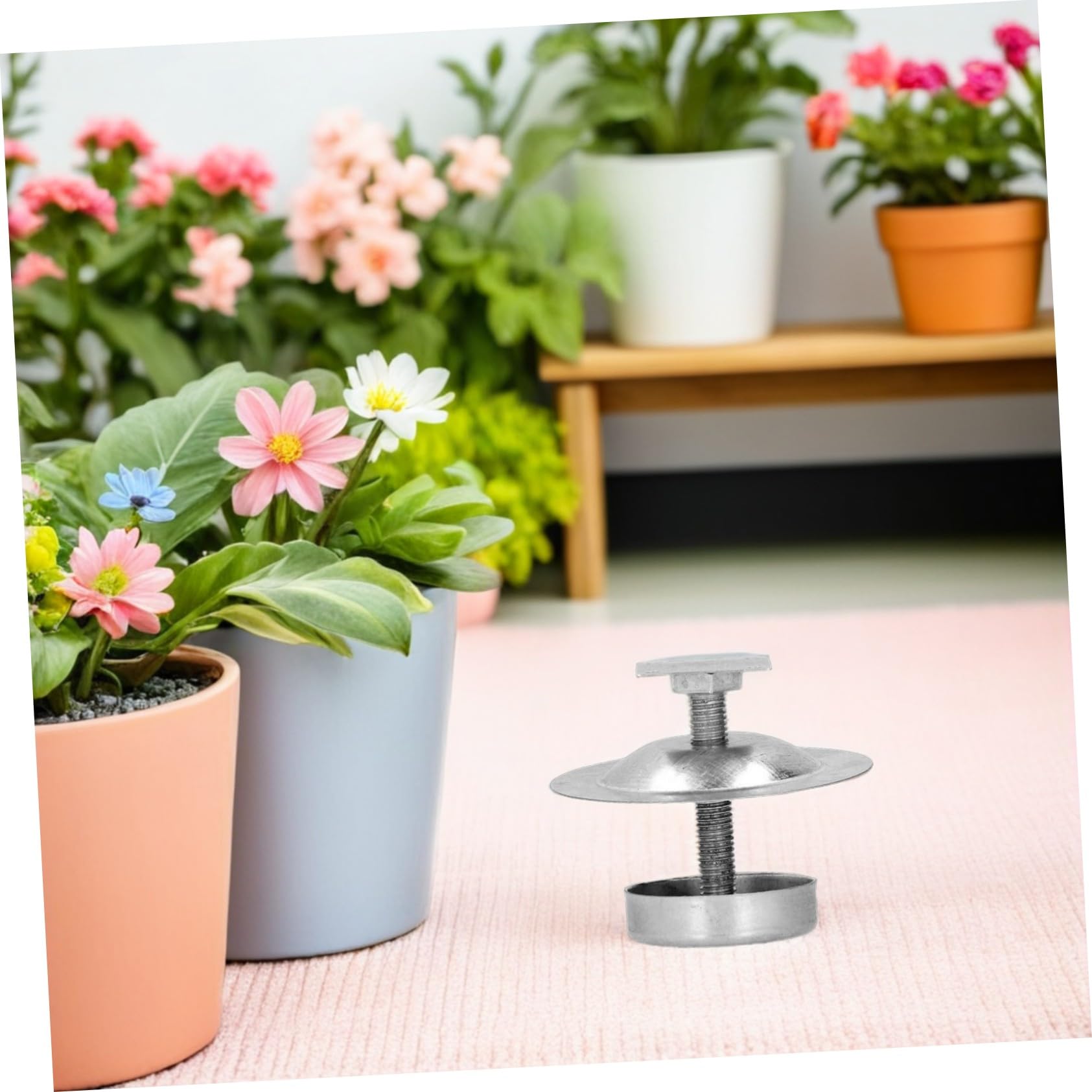 Supporto Porta Arnia 8 Pezzi in Acciaio Inox, Base Stabile
