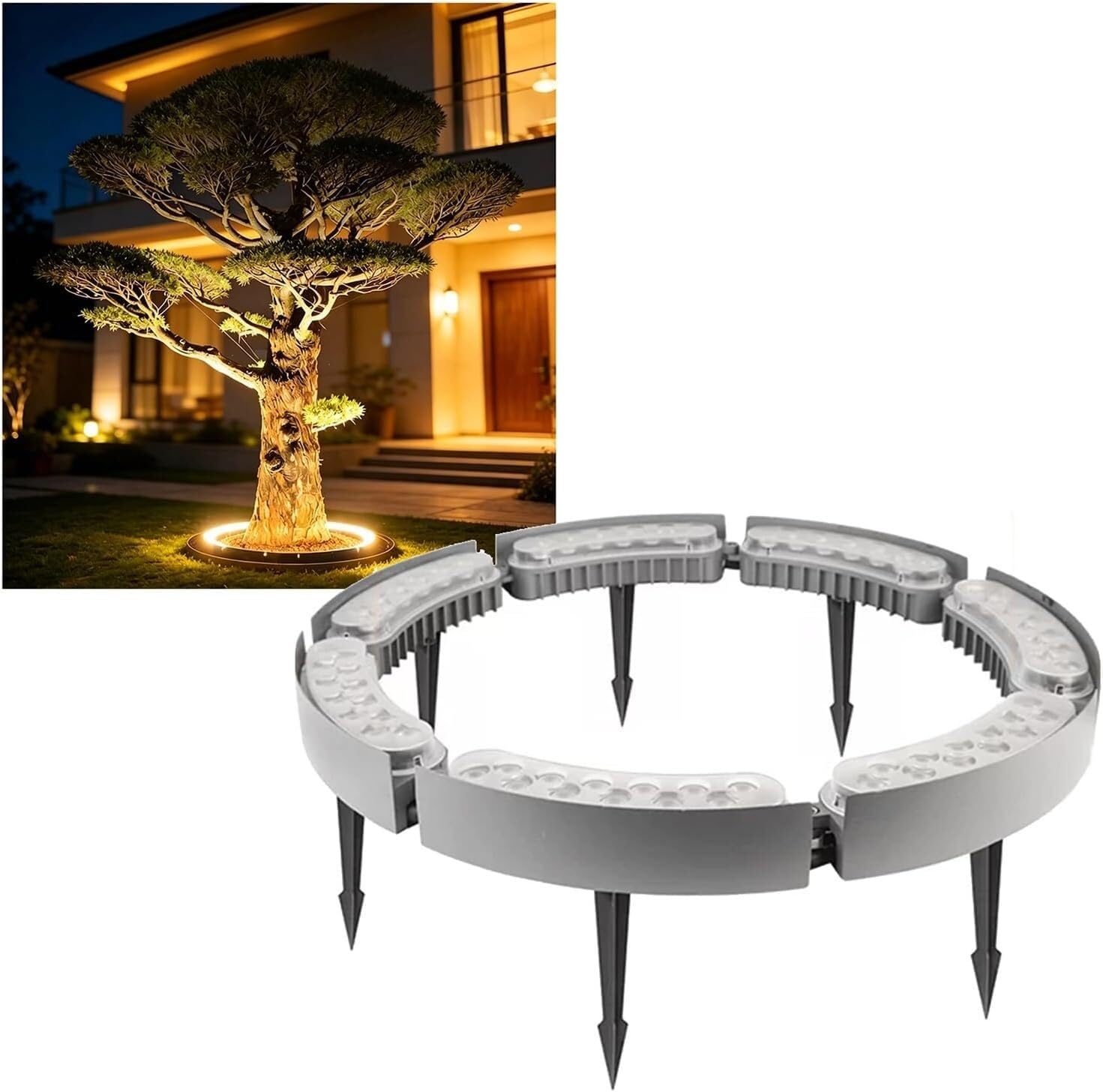 k3Mq9Rw Solar Tree Lights Waterproof Landscape Spotlights, Suitable For Gardens, Courtyards, And Palm Trees(Blue,7 Packs)