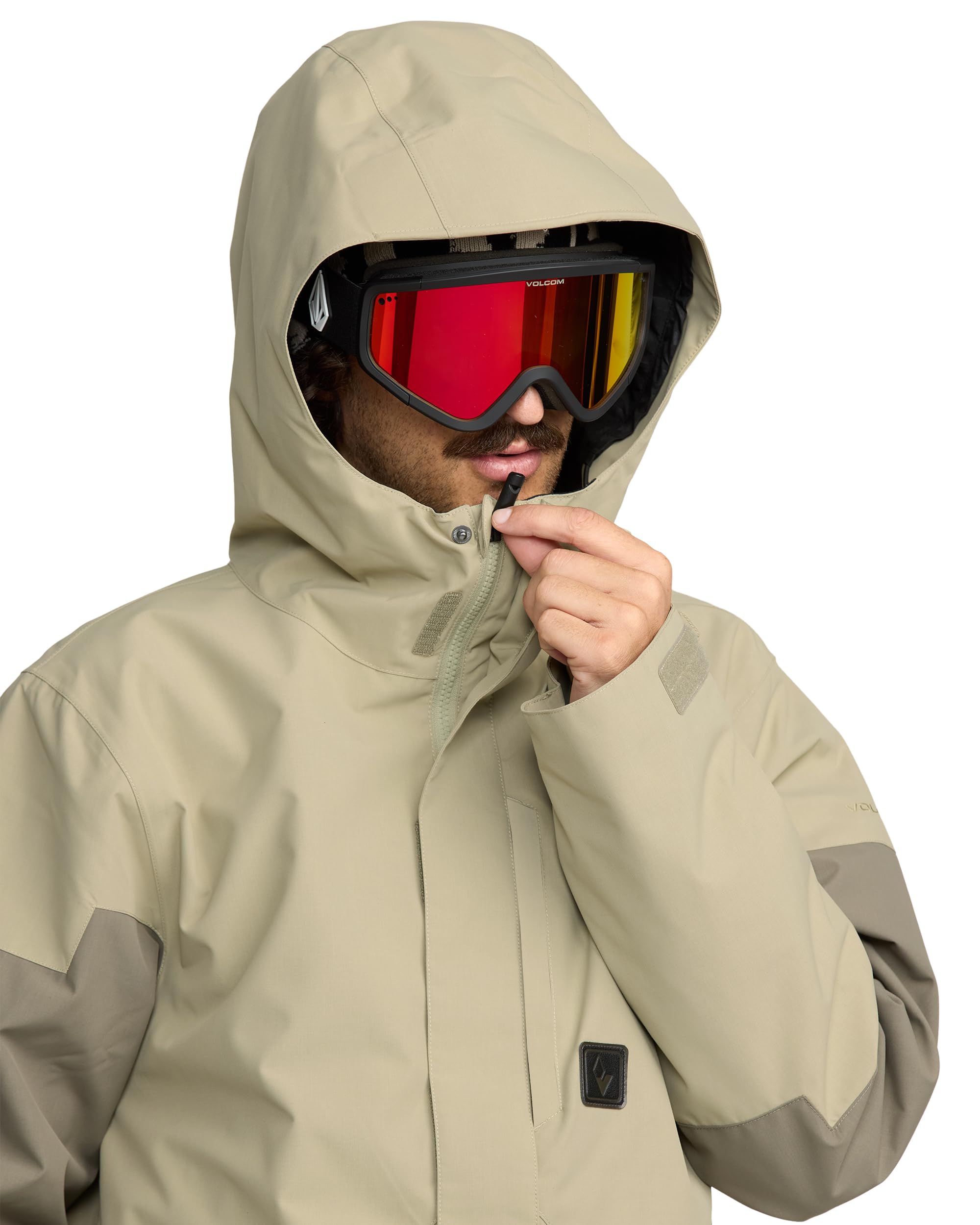 Volcom Primry Herren Snowboardjacke, recycelt, isoliert, 10 K wasserdicht, atmungsaktiv