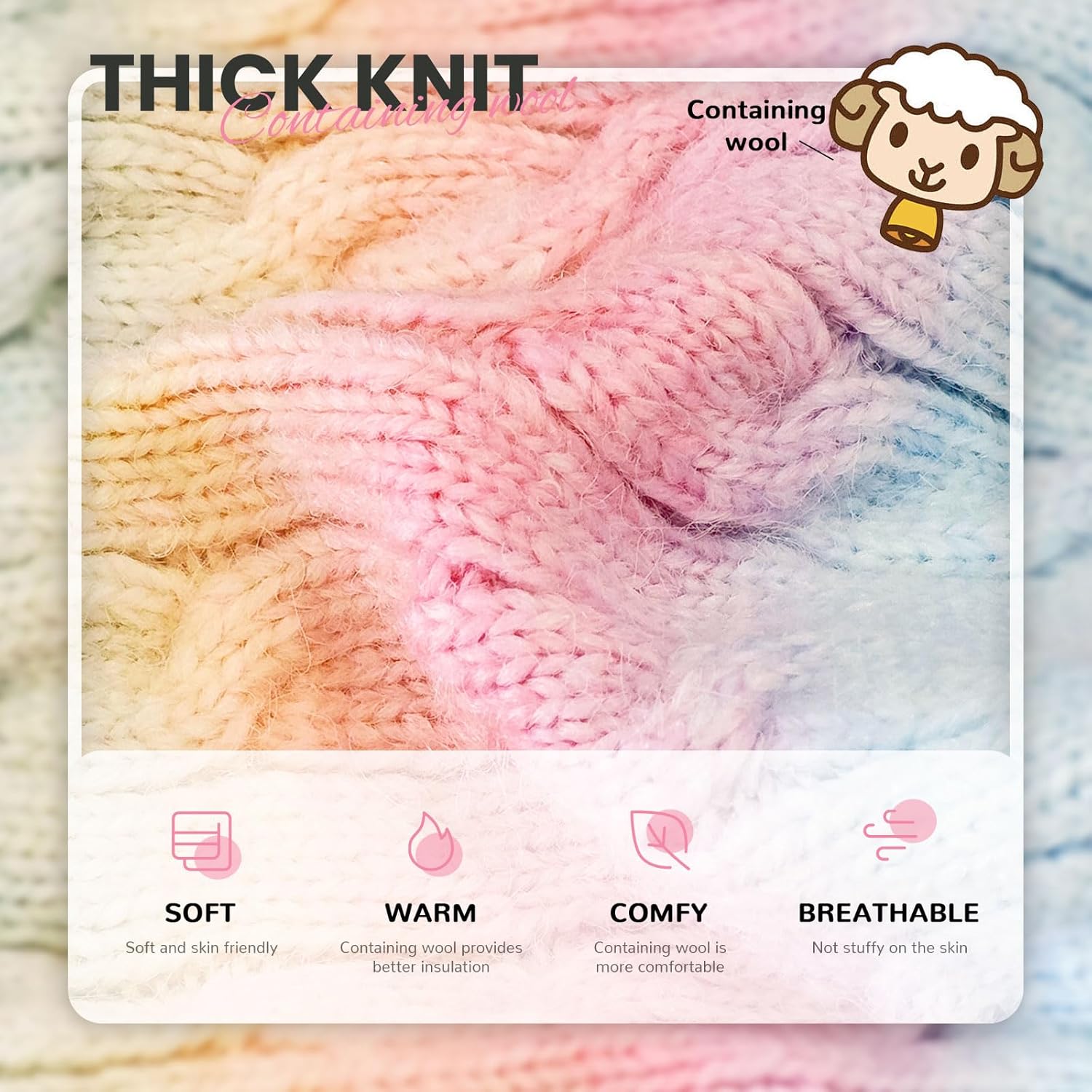 Dog Sweaters for Small Dogs Girls Cute Pink Gradient Puppy Cat Sweaters Soft Warm Knitwear Turtleneck Pullover Small Dog Sweater Clothes Chihuahua Yorkie Maltese Dachshund Outfits
