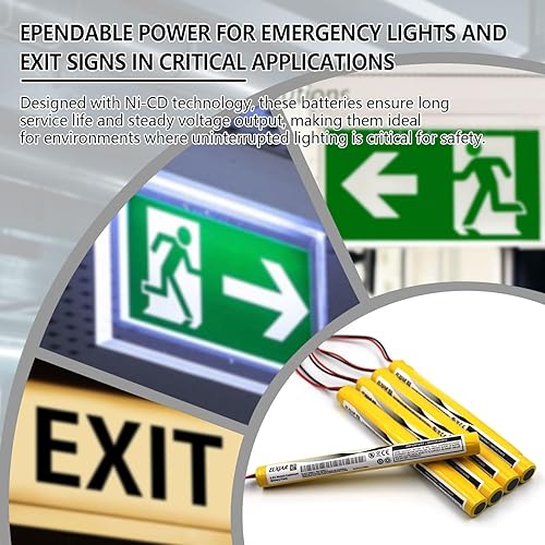 Miniatura 2 de elxjar Paquete de 5 baterías de repuesto para señal de salida de emergencia 026-186 OSA-191 Teig T26000186 All Pro 026186 Cooper APEL APLEL NIC0625