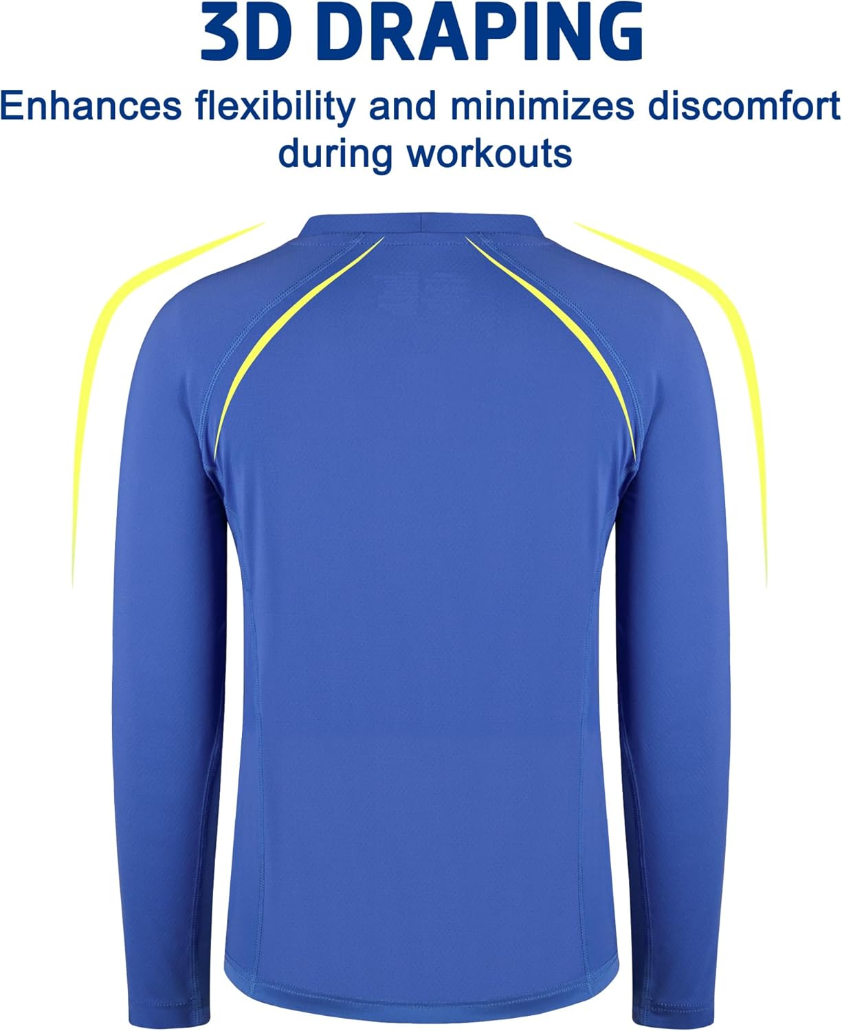 BIG ELEPHANT 3 Pack Boys Long Sleeve Rashguard – UPF 50+,Quick-Dry Athletic Shirts for Youth, Breathable Crew Neck - Image 6