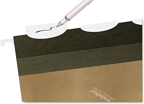 Miniatura 2 de Pendaflex Carpetas colgantes reforzadas Ready-Tab tamaño carta, verde estándar, 5 pestañas, 25BX (42590)