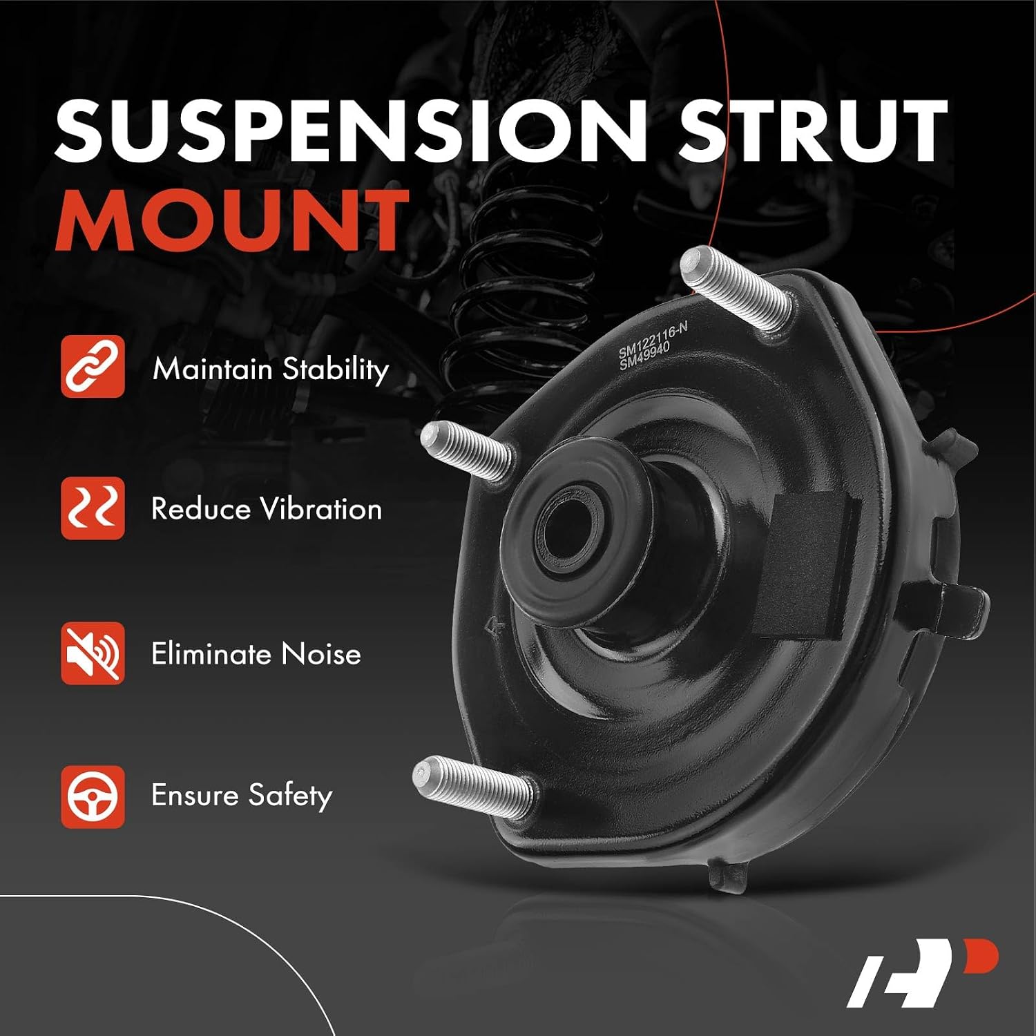 A-Premium Rear Right Suspension Strut Mount Compatible with Mazda Protege 1999-2003 Protege5 2002-2003 1.6L 1.8L 2.0L