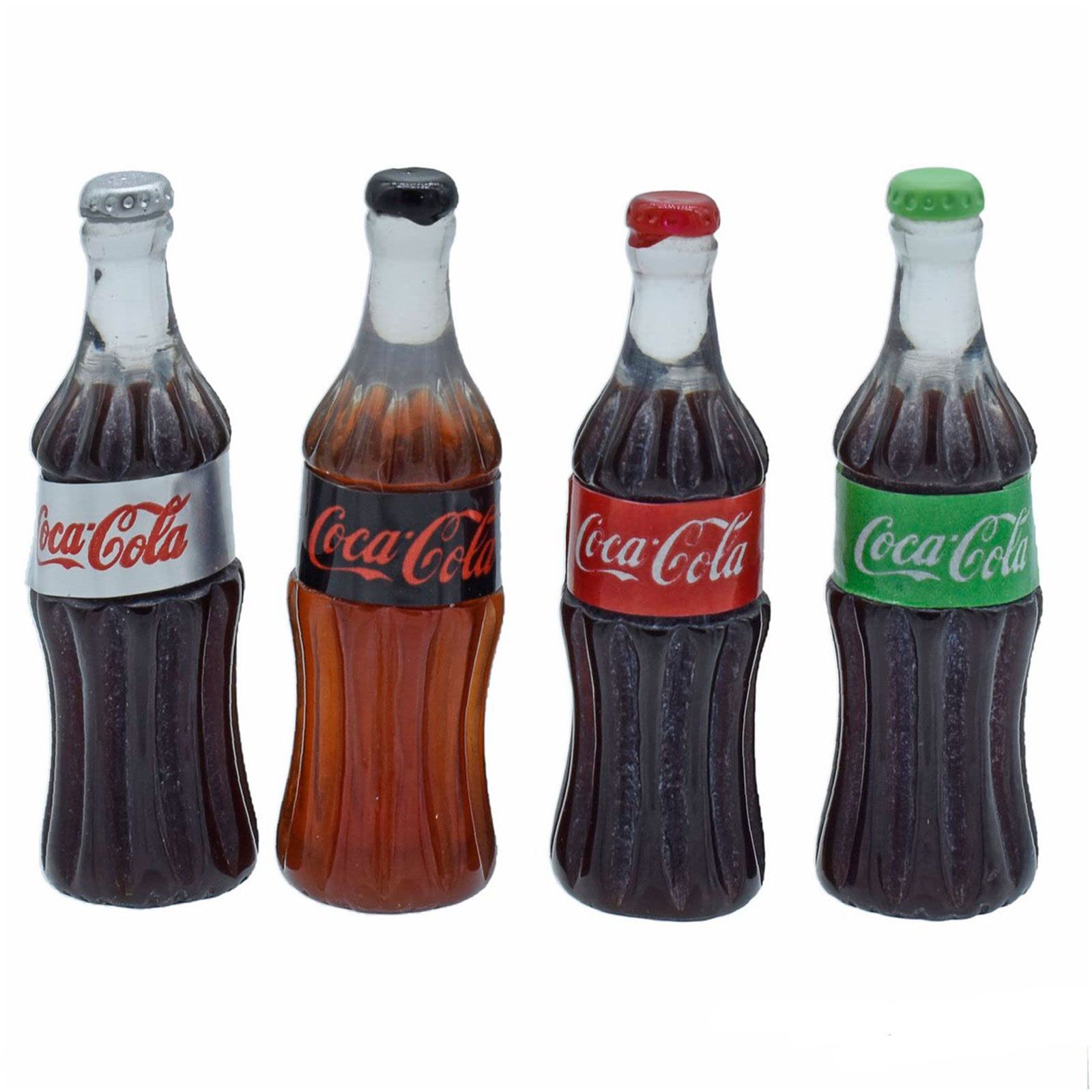 JustKraft Miniature Cola Bottle (1x1x3 cm) | Pack of 4