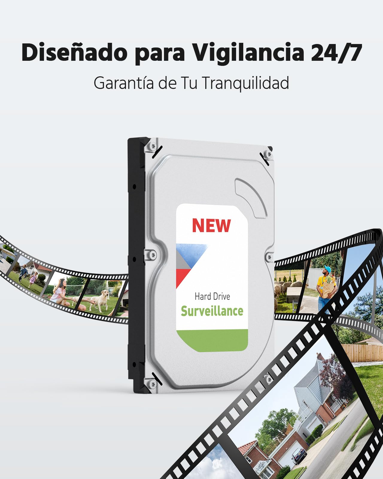 ANNKE 3K Lite 8 Canales DVR 5 en 1 con Detección de Personas/Vehiculos, 8X 1080p Cámaras Visión Nocturna en Color Kit de Videovigilancia con Disco Duro 1TB, Alerta por Email con Imágenes, IP67