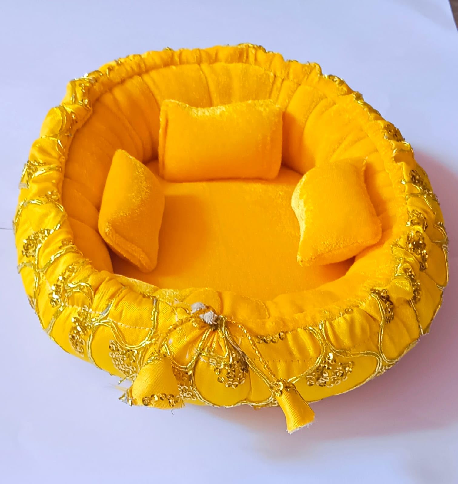 Laddu Gopal Bedding - Luxury Velvet Gaddi -1