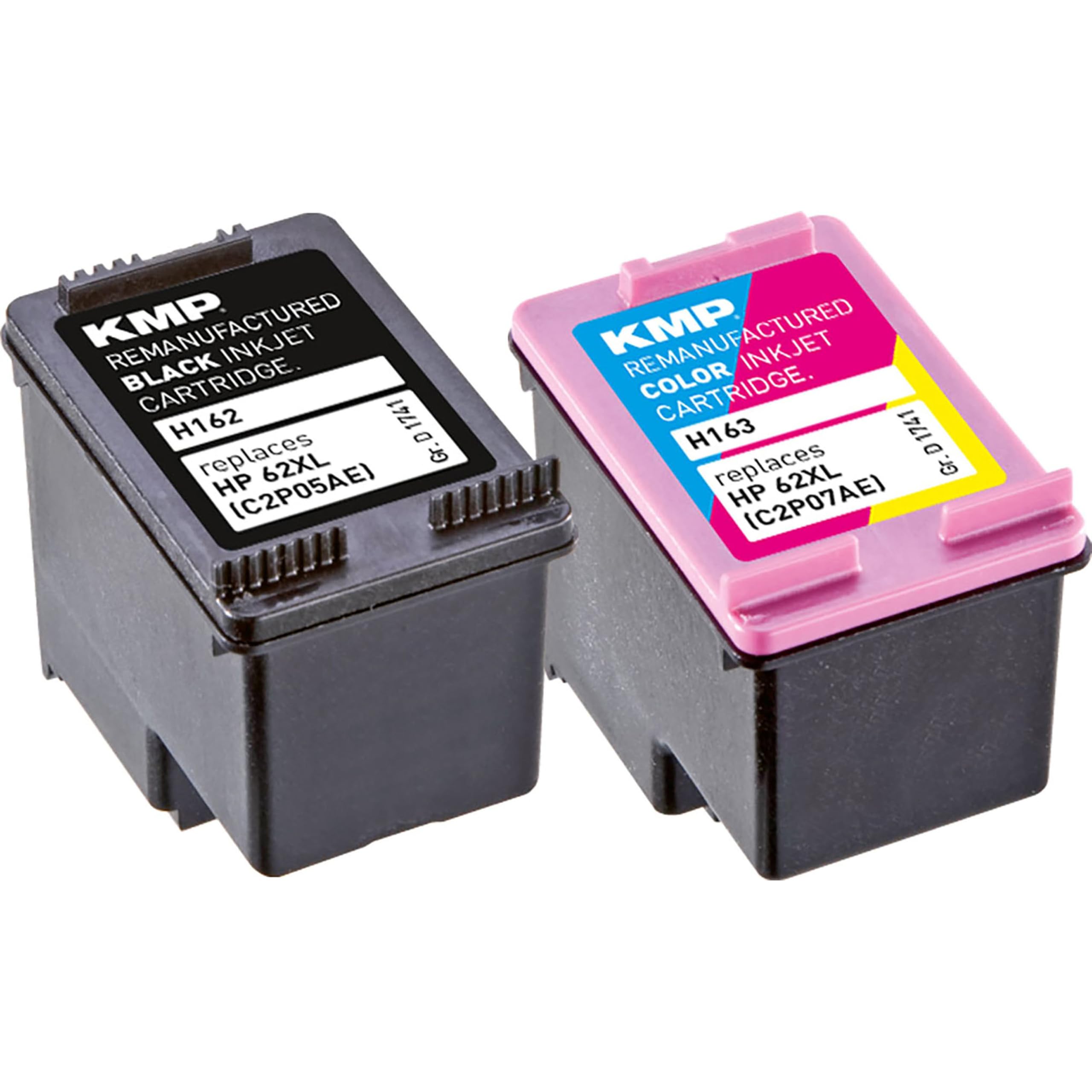 KMP Tintenpatrone Für HP 62XL – Kompatible Alternative, Schwarz, Reichweite 600 Seiten, 12 Ml