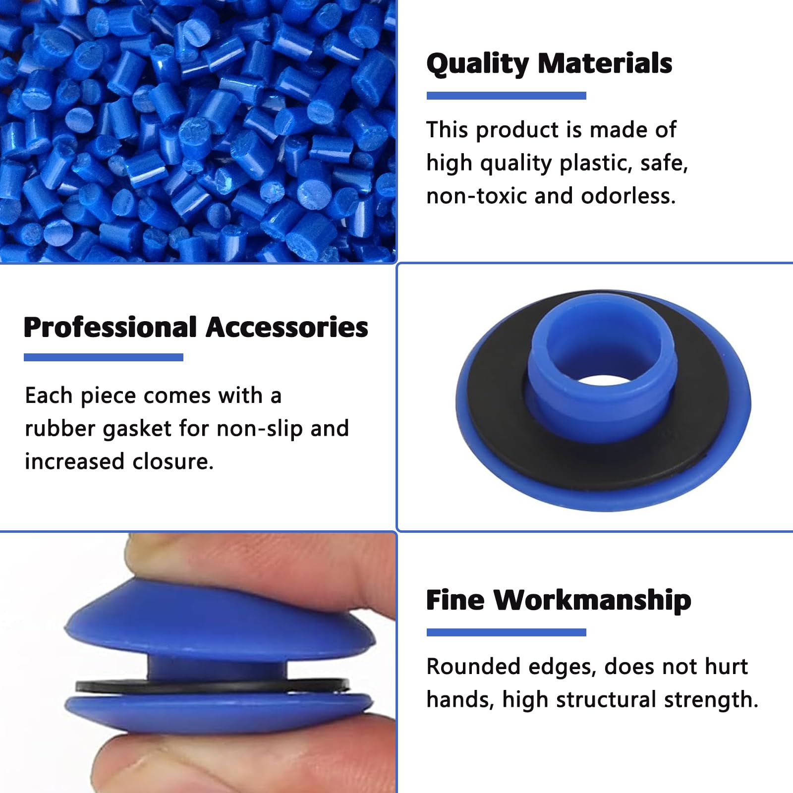 Occhielli In Plastica Per Teloni 50 Pezzi - Autosigillanti E Antiruggine Blu - Foto 8