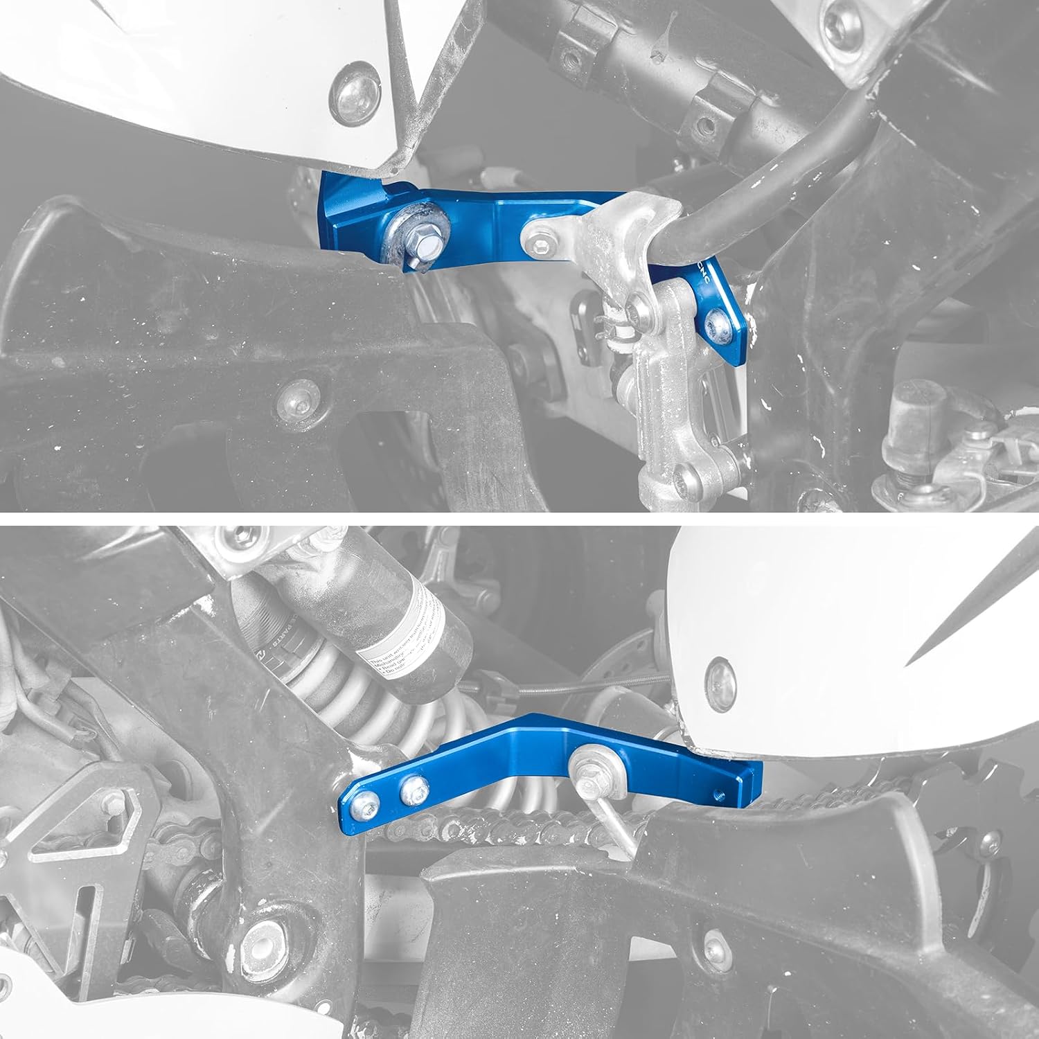 NICECNC Rear Mudguard Support & Engine Mount Bracket, Blue