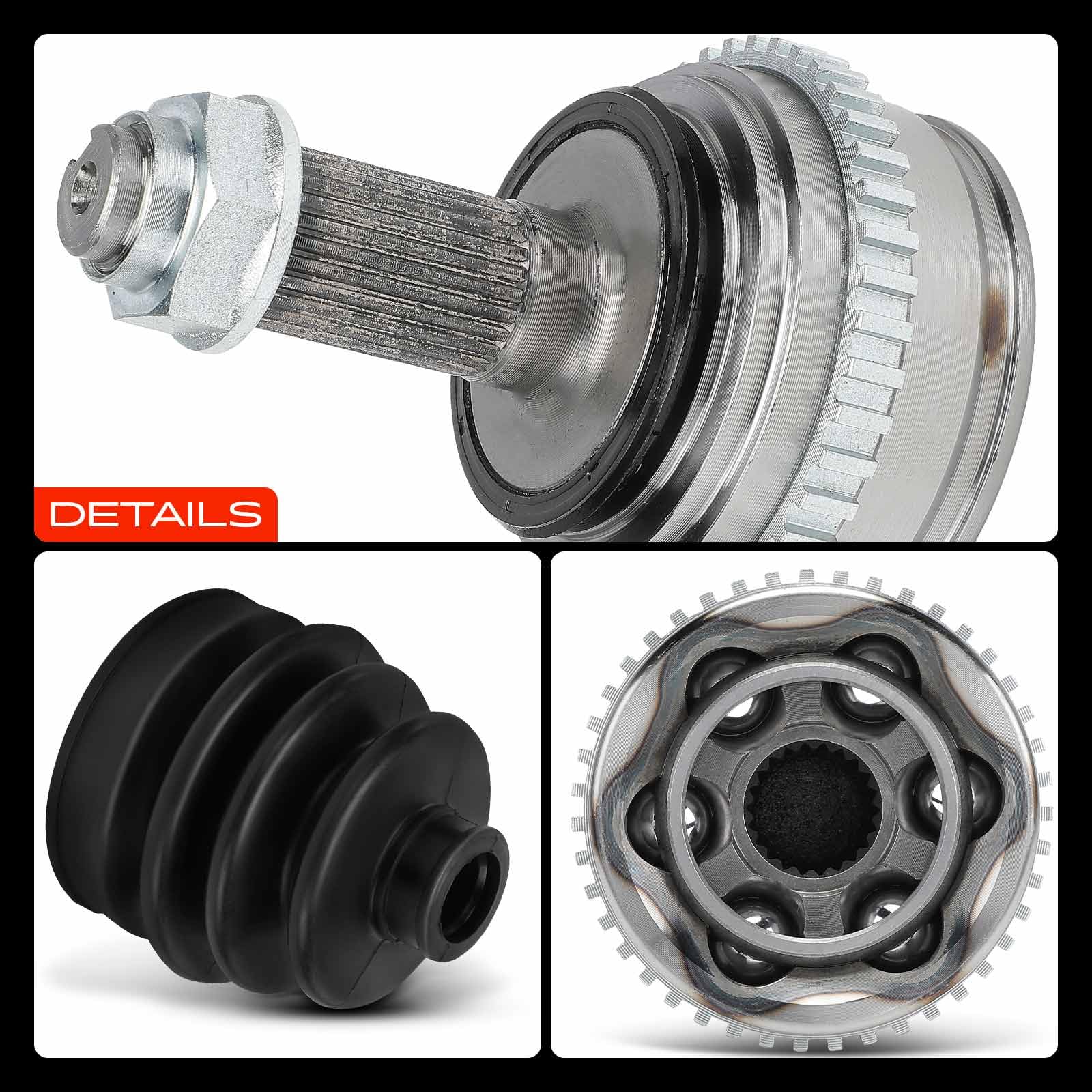 Frankberg Kit de junta homocinética delantera lado de la rueda 851004 | Compatible con: 400 Hatchback RT, M.G ZS Hatchback, M.G ZS, 45 RT, 45 Notchback RT, 400 RT