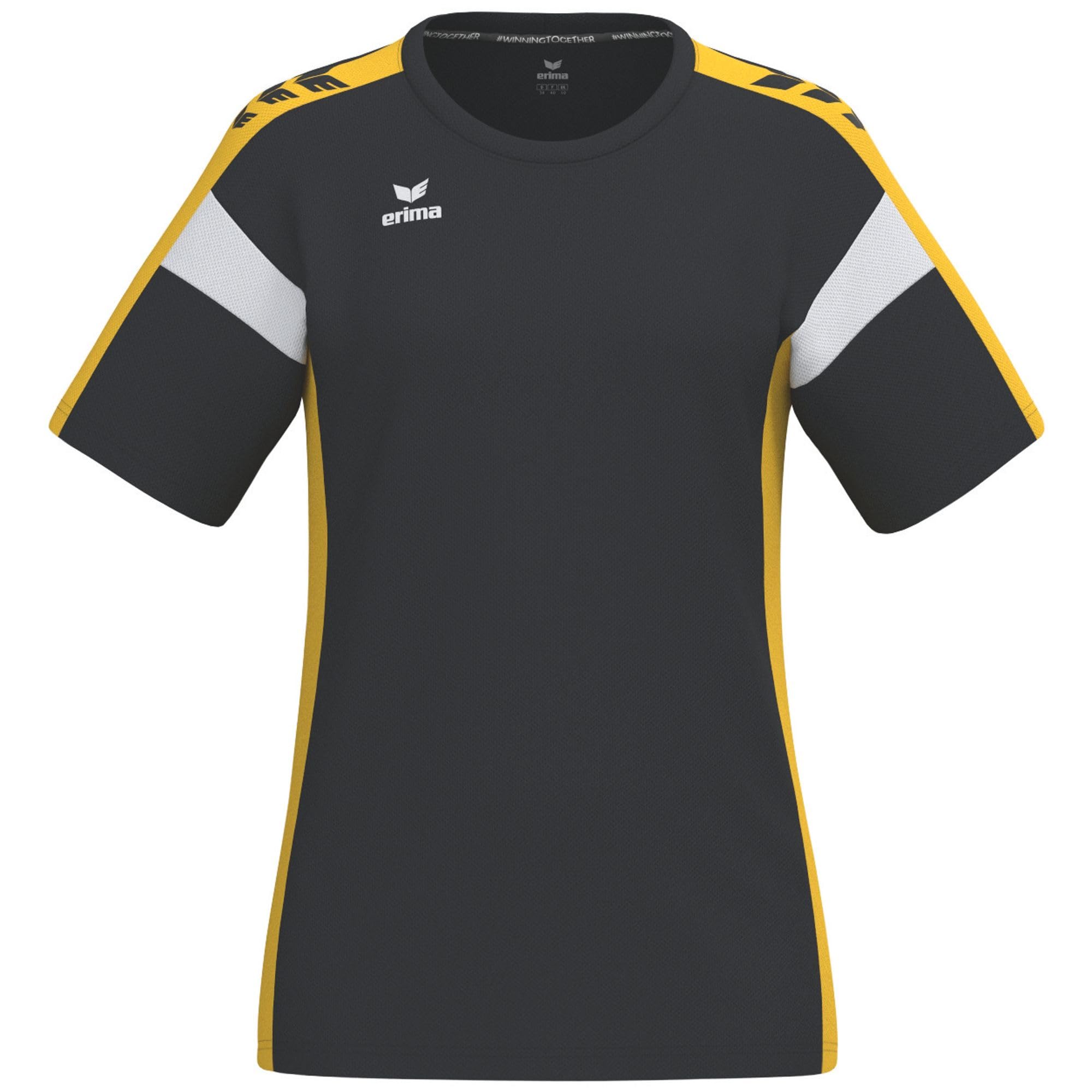 Erima Women's Celebrate 125 Functional T-Shirt (1082538), Black/Yellow, 44