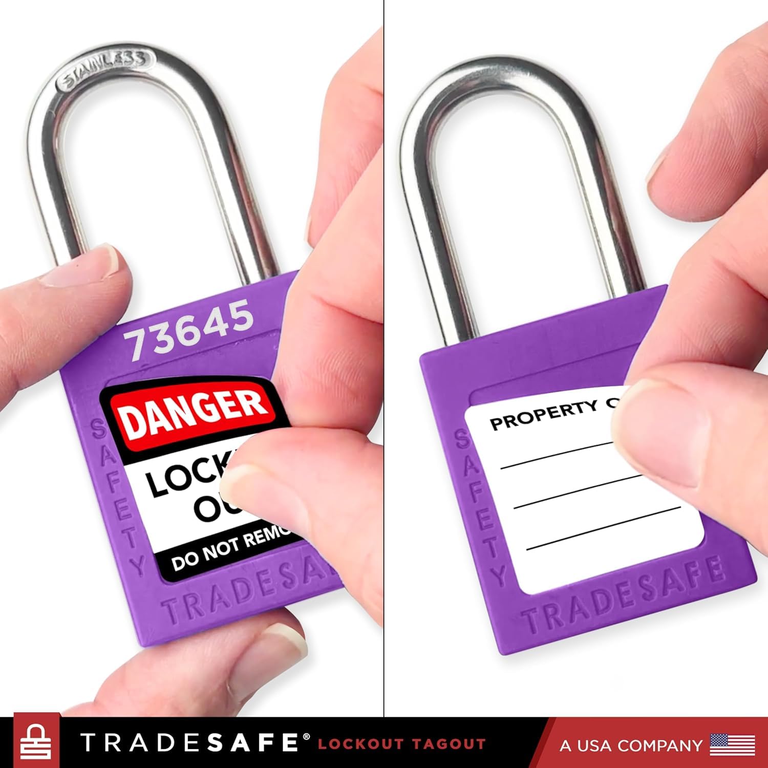 Snapklik.com : Lockout Tagout Locks Set - 7 Purple Loto Locks, Lockout ...