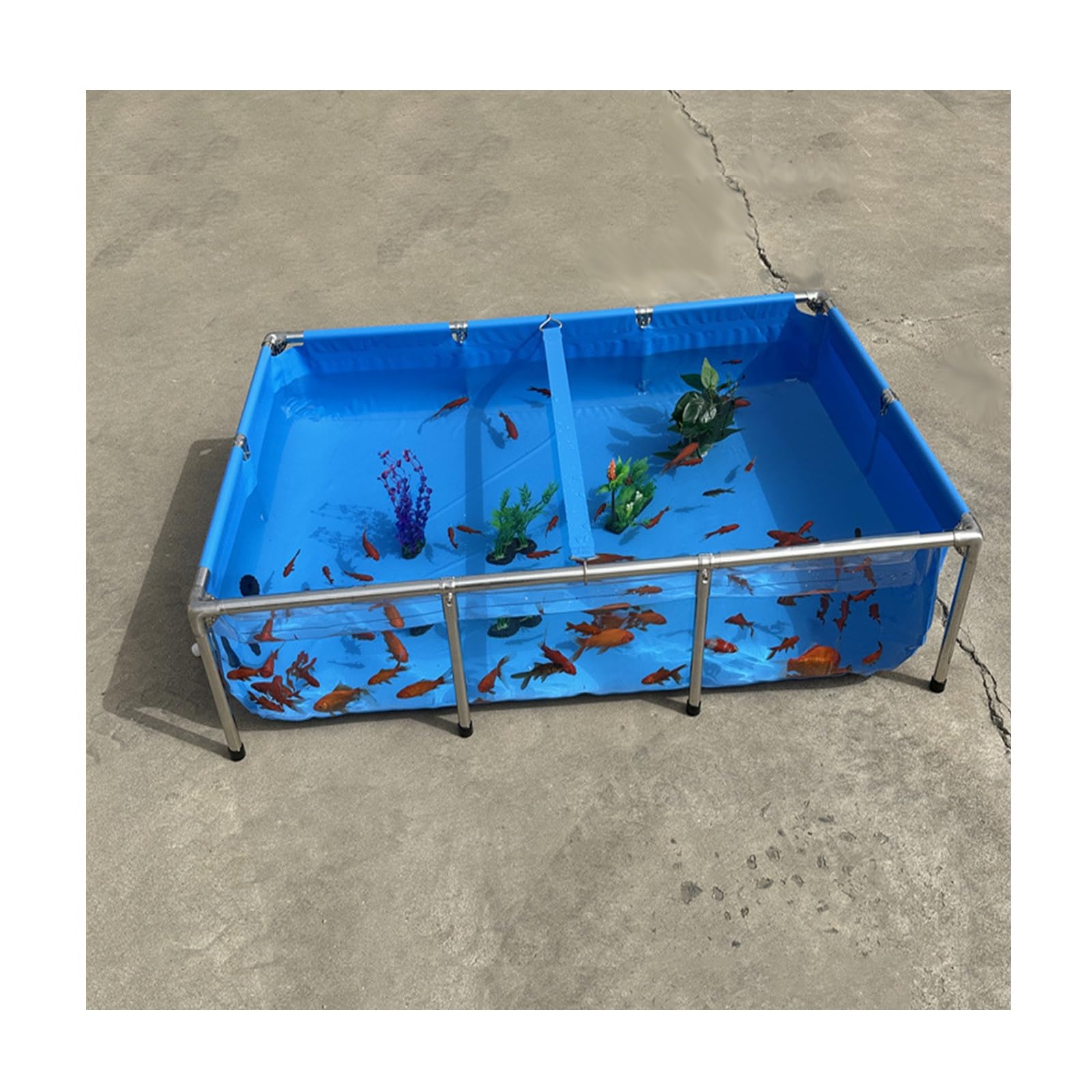 Tanque de agua de 750 galones con lona resistente y ventana transparente
