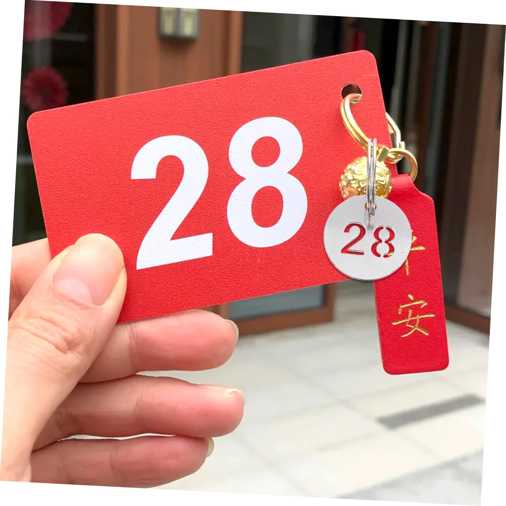SOIMISS 250pezzi Targhette Numeriche Acciaio Inossidabile Etichette Rotonde Per Chiavi Con Anelli Per Ufficio Scuola e Workshop Leggere e Resistenti