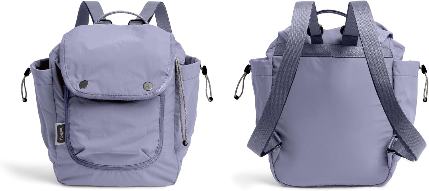 Bellroy Cinch Minipack (lightweight 9 liter backpack with external organization and adjustable shoulder straps) - LilacHaze