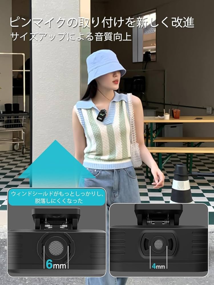 Amazon.co.jp: ワイヤレスマイク, SYNCO G2(A2) MEGA ピンマイク