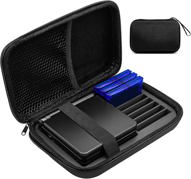 DPVPER Carrying Case for Gameboy Advance SP, Accessories for GBA SP, Hard Storage Portable Bag for GBA SP - Holds 8 Games