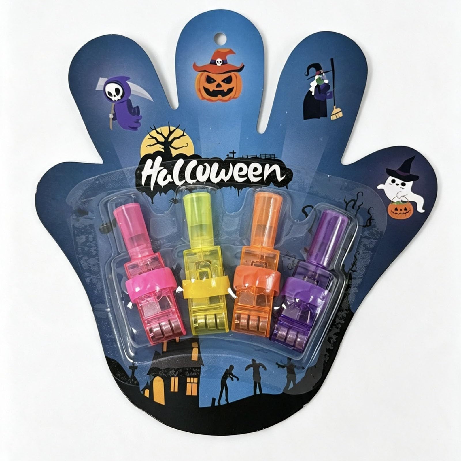 JytxhgzrVZ Halloween Finger Lights, Colorful Finger Projector Lights，A2*4Pc