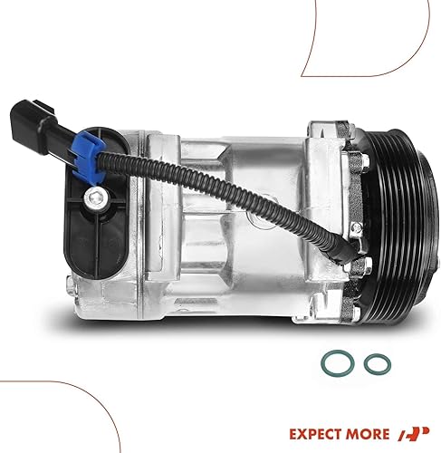 Miniatura 9 de A-Premium Compresor de aire acondicionado con embrague compatible con Kenworth C500 K100E T2000 T600A T800 y Peterbilt