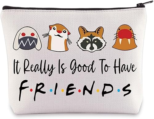 WZMPA Rocket Raccoon Fans Bolsa de cosméticos Lylla&Teefs&Floor Fans Gift It Really Is Good To Have Friend Makeup Zipper Bag Bag For Movie Fans,