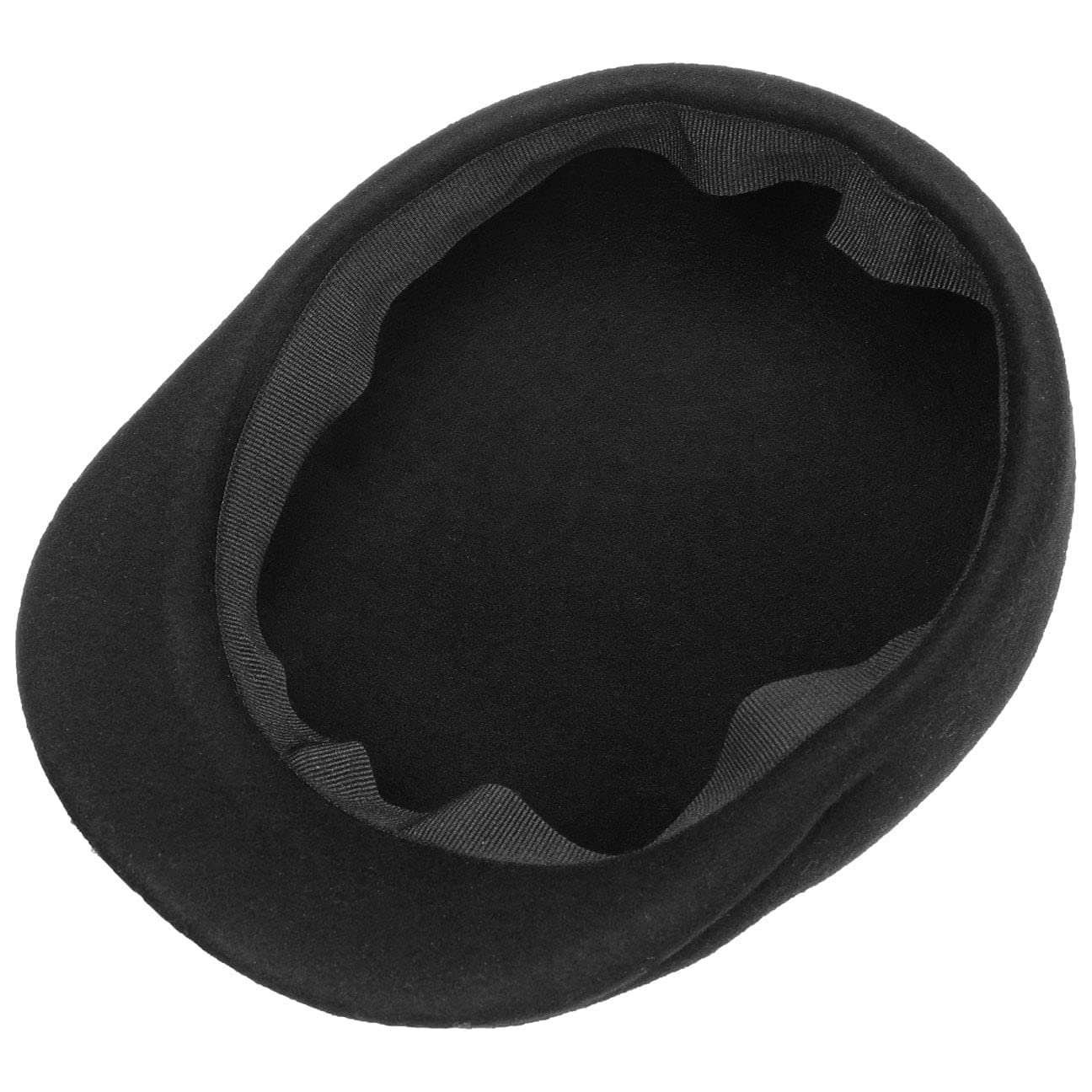 LIPODO Flatcap Fieltro Hombre Gorra Plana Lana Visera 3 cm Made in Italy Otoño/Invierno