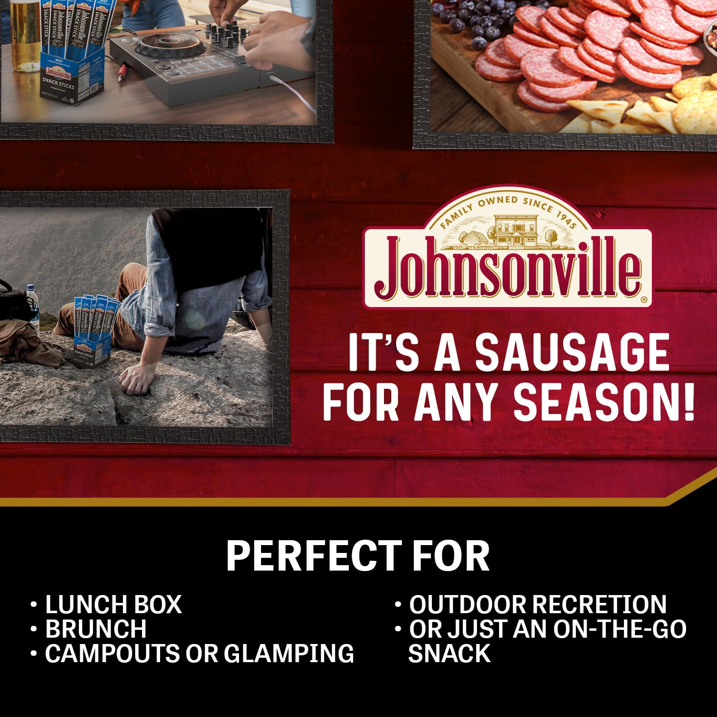 Johnsonville Summer Sausage Snack Sticks - Dairy Free, Gluten Free Protein Snacks, Jerky Snack Packs - Beef, 1 oz., 24-Pack